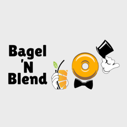 Bagel 'N Blend logo.